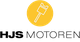 HJS Motoren-Logo mit gelbem Kreis und weißem Kolben darin.