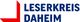 Logo mit rotem L, daneben blauer Text: LESERKREIS DAHEIM. Hintergrund weiß.