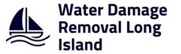 Sailboat logo with text: "Water Damage Removal Long Island".