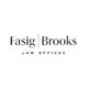 Fasig Brooks Law Offices logo with black text on white background.