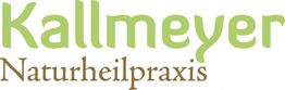 Textlogo "Kallmeyer Naturheilpraxis" in Grün und Braun auf weißem Hintergrund.