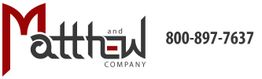 Logo of Matthew and Company with phone number 800-897-7637.