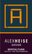 Logo von Alex Heise Design mit orangefarbenem "H" und Text zu digitalen und Druckmedien.