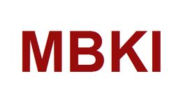 Textbild mit den roten Buchstaben "MBKI" auf weißem Hintergrund.