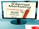 Monitor shows "Internet Marketing," with a confusion meter peaking at social media, website, blog.