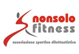 Logo di "Nonsolo Fitness", associazione sportiva dilettantistica, con figura stilizzata rossa.