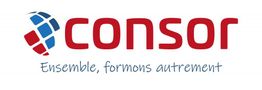Logo Consor avec slogan "Ensemble, formons autrement" en dessous.