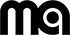 Logotipo negro con las letras "mq" estilizadas sobre fondo blanco.
