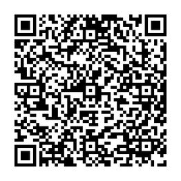 Ein quadratischer, schwarz-weißer QR-Code vor weißem Hintergrund.