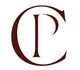 Buchstaben "C" und "P" in stilisierter, dunkelroter Schrift übereinander.