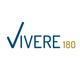 Logo mit blauem Text "VIVERE" und gelber Zahl "180" auf weißem Hintergrund.