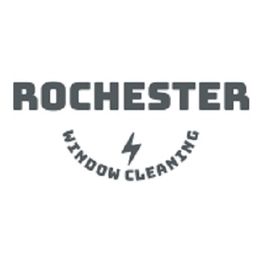 Text logo: "Rochester Window Cleaning" with a lightning bolt between "Window" and "Cleaning".