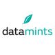 Logo von datamints mit grünem Blatt über dem "m" in mintgrüner und schwarzer Schrift.