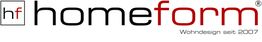 Logo von "homeform" mit Text "Wohndesign seit 2007".