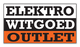 "Logo met de tekst: Elektro Witgoed Outlet in zwart en oranje."