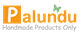 Logo „Palundu: Handmade Products Only“ mit Schmetterling.