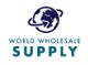 World Wholesale Supply logo featuring a globe with an orbiting ring.