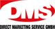 Logo mit Schriftzug "DMS Direct Marketing Service GmbH" in rot und schwarz.