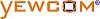 Logo mit dem Schriftzug "YEWCOM" in orange mit einem stilisierten O.