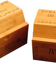 Lasergravur auf Holz - Musterbeispiel