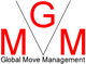 Logo mit den Buchstaben MGM in Rot und Text "Global Move Management" darunter.