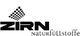 ZIRN-Logo mit geometrischem Muster und dem Schriftzug "naturfüllstoffe" darunter.