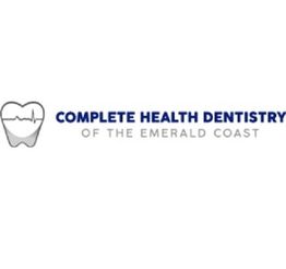Logo of "Complete Health Dentistry of the Emerald Coast" with a tooth and heartbeat line graphic.