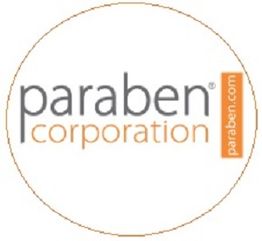 Paraben Corporation logo with orange and gray text, URL paraben.com on the side.