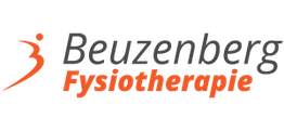 Logo van Beuzenberg Fysiotherapie met een gestileerde oranje figuur links van de tekst.