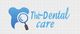 Blue tooth logo with a magnifying glass and text: "The Dental Care".