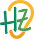Grünes "HZ" vor einem gelben, stilisierten Ohr auf weißem Hintergrund.