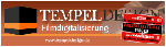 Logo von Tempel-Design mit Slogan "Harddigitalisierung" und rotem Aufkleber "Funktioniert heute".