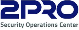 Logo mit blauem Text "2PRO" und grauem Text "Security Operations Center".