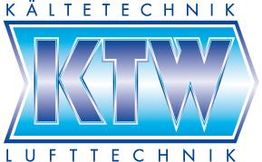 Logo mit blauem KTW-Schriftzug, umringt von "Kälte- und Lufttechnik" auf weißem Hintergrund.