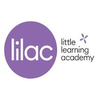 Lilac Little Learning Academy logo with a purple circle and small flower graphic.