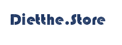 Blue text logo reading "Dietthe.Store" on a transparent background.