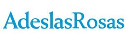 Texto "AdeslasRosas" en azul sobre fondo blanco.