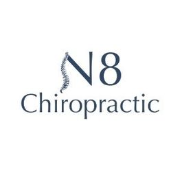 N8 Chiropractic logo with a stylized spine forming part of the letter "N."