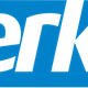 Logo van merkx.nl in blauwe letters met gestileerde punten en een schuine streep.