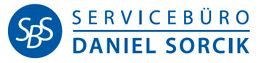 Blaues Logo des Servicebüros Daniel Sorcik mit den Buchstaben SBS.