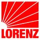 Rotes Logo mit Sonnenstrahlen und dem Text "LORENZ" in Großbuchstaben darunter.
