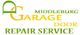 Middleburg Garage Door Repair Service logo with green and yellow text.