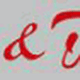 Rote, geschwungene Buchstaben "B & TS" auf grauem Hintergrund.