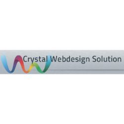 Logo: "Crystal Webdesign Solution" with a colorful wave design.