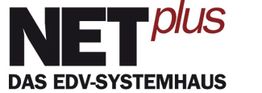 Logo: "NETplus", darunter "DAS EDV-SYSTEMHAUS".