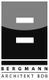 Logo mit grauen und schwarzen Formen, darunter der Text: "BERGMANN ARCHITEKT BDB".