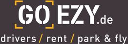 Logo mit Text: "GOEZY.de drivers / rent / park & fly".