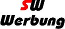 Logo mit "Su Werbung" in schwarzem Text und rotem Element.