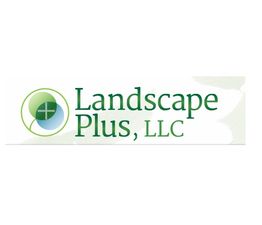 Logo of Landscape Plus, LLC with green and blue circular design.