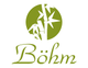 Grünes Logo mit Bambusmotiv und dem Schriftzug "Böhm" darunter.
